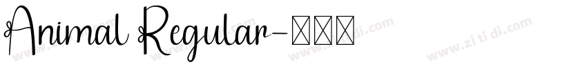 Animal Regular字体转换